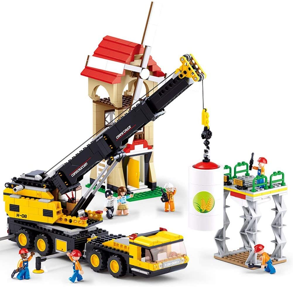 Sluban Construction Crane Truck Construction Set (Multi-Colour)