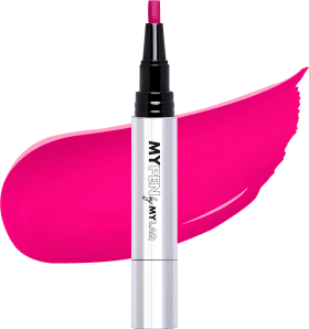 MYLAQ UV Nail Polish My Pen 3in1 - My easy ruby rose, 3.7ml