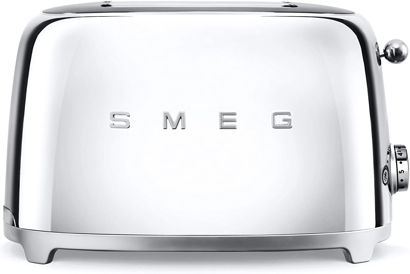 Smeg TSF01SSEU Toaster 2 Slices Chrome