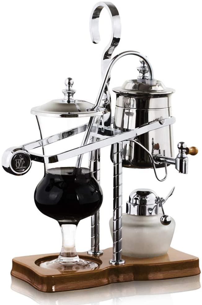 Belgium Belgium Royal Family Balance Siphon Coffee Maker with T-Handle, Silver, 1 Set