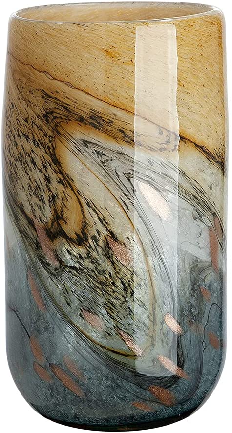 GILDE GLAS art Vase - Women\'s Birthday Gift - Modern Decoration - Height 30.5 cm