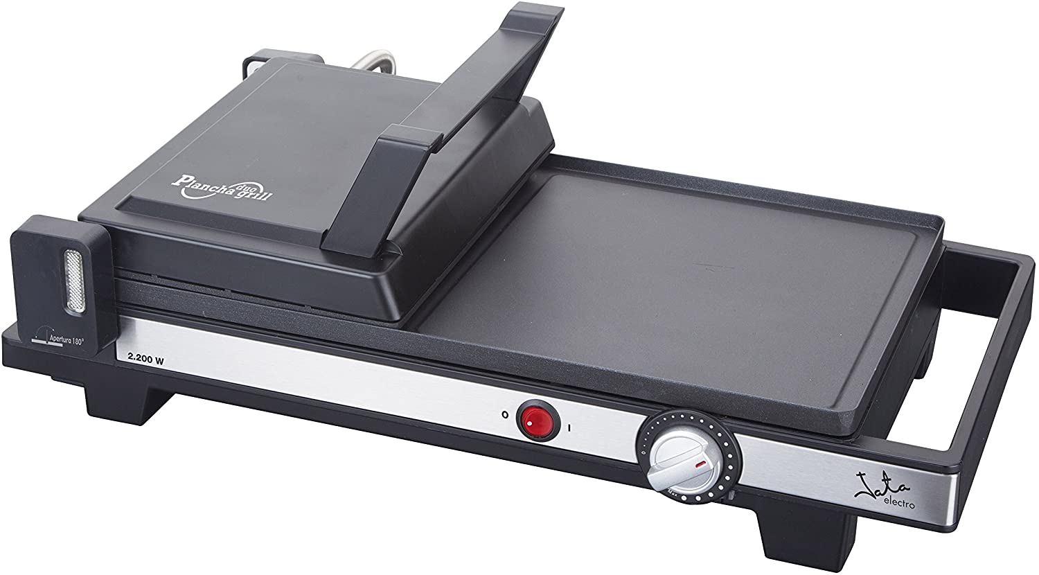 JATA GR269 Contact Grill Electric Grill – Rectangular Table – Black Heat Proof Lacquer)