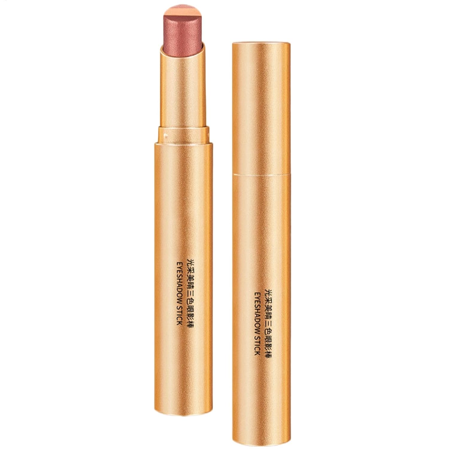 Gradient Eyeshadow Stick, Shimmer Eyeshadow Pen, 3 Colors Eyeshadow Stick Rotating Glitter Color Gradient Eyeshadow Stick Long-Lasting Waterproof Shimmer Cream Eyeshadow Stick