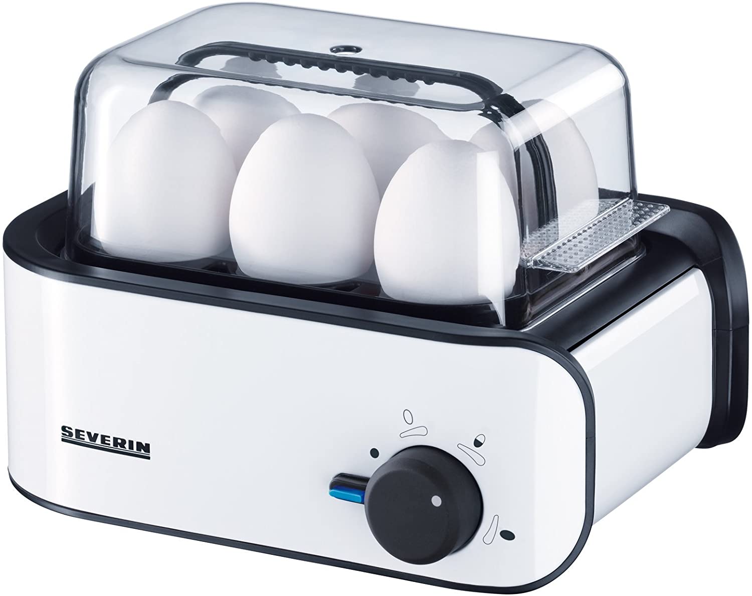 Severin EK 3137 Egg Boiler 1-6 Eggs 400 W Piano White / Black