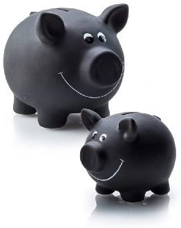 Piggy Bank with Chalk Height 9.5cm