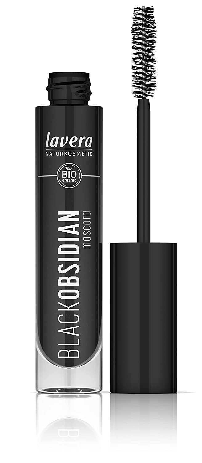 lavera Black Obsidian Mascara - No Clumping & Sticking - Volume Strengthening - Endless Length - Vegan - Natural Cosmetics (1 x 10 ml)