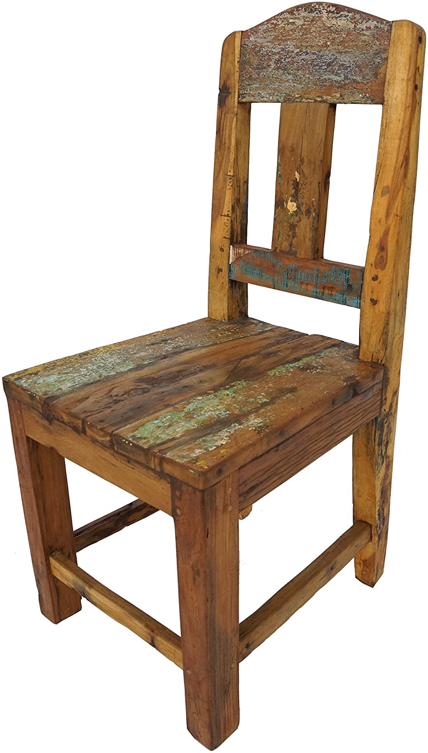 GURU SHOP Chair Made from Recycled Teak Wood Model 12 Brown 100 x 45 x 50 cm