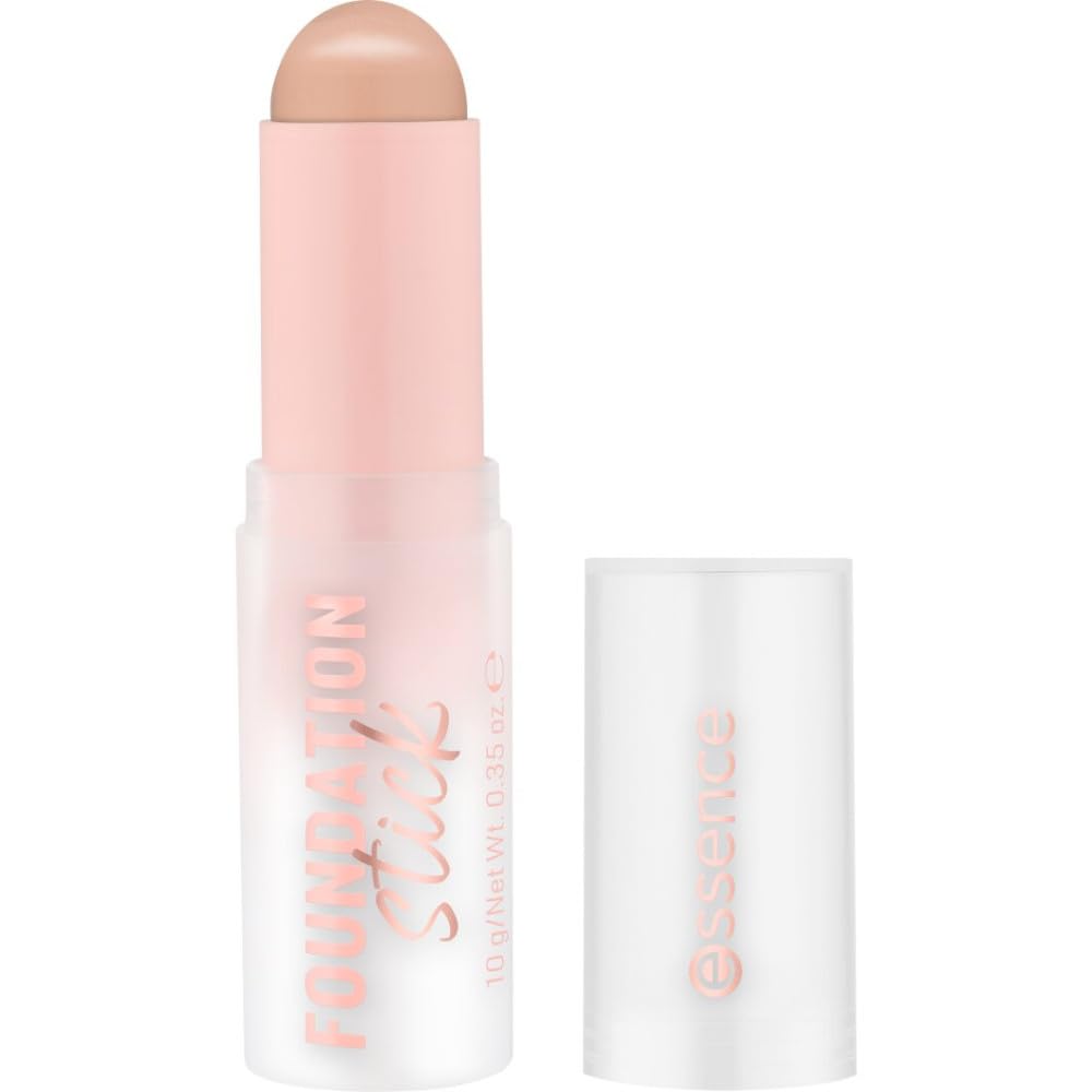 Essence Foundation Stick No. 160, Nude, Nourishing, Covering, Softening, Natural, Vegan, Oil-Free, No Preservatives, Parabens, Pack of 10 g