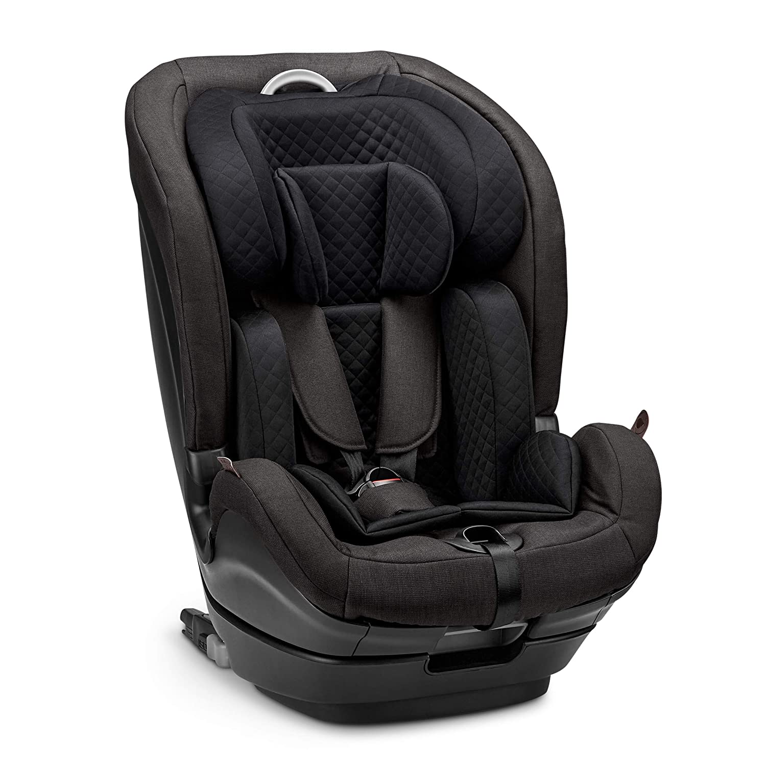 ABC Design Aspen i-Size Diamond Edition Child Car Seat for Children with 76-150 cm (from 15 months to 12 years) Isofix Attachment Secure Side Impact Protection Colour: Black