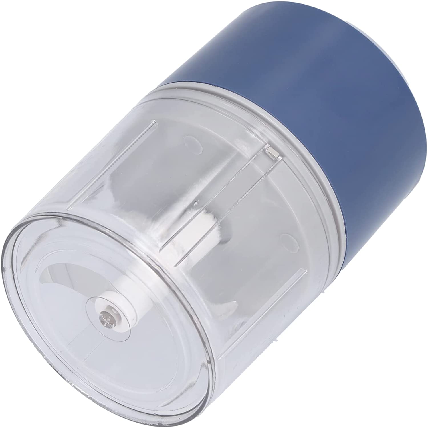 DOJR Elektrische Knoblauchmühle, wiederaufladbarer USB-Doppelschicht-Edelstahl-Schneidkopf, Mini-Knoblauchwolf, tiefer, breiter Flaschenmund für die Küche(Blau-260)