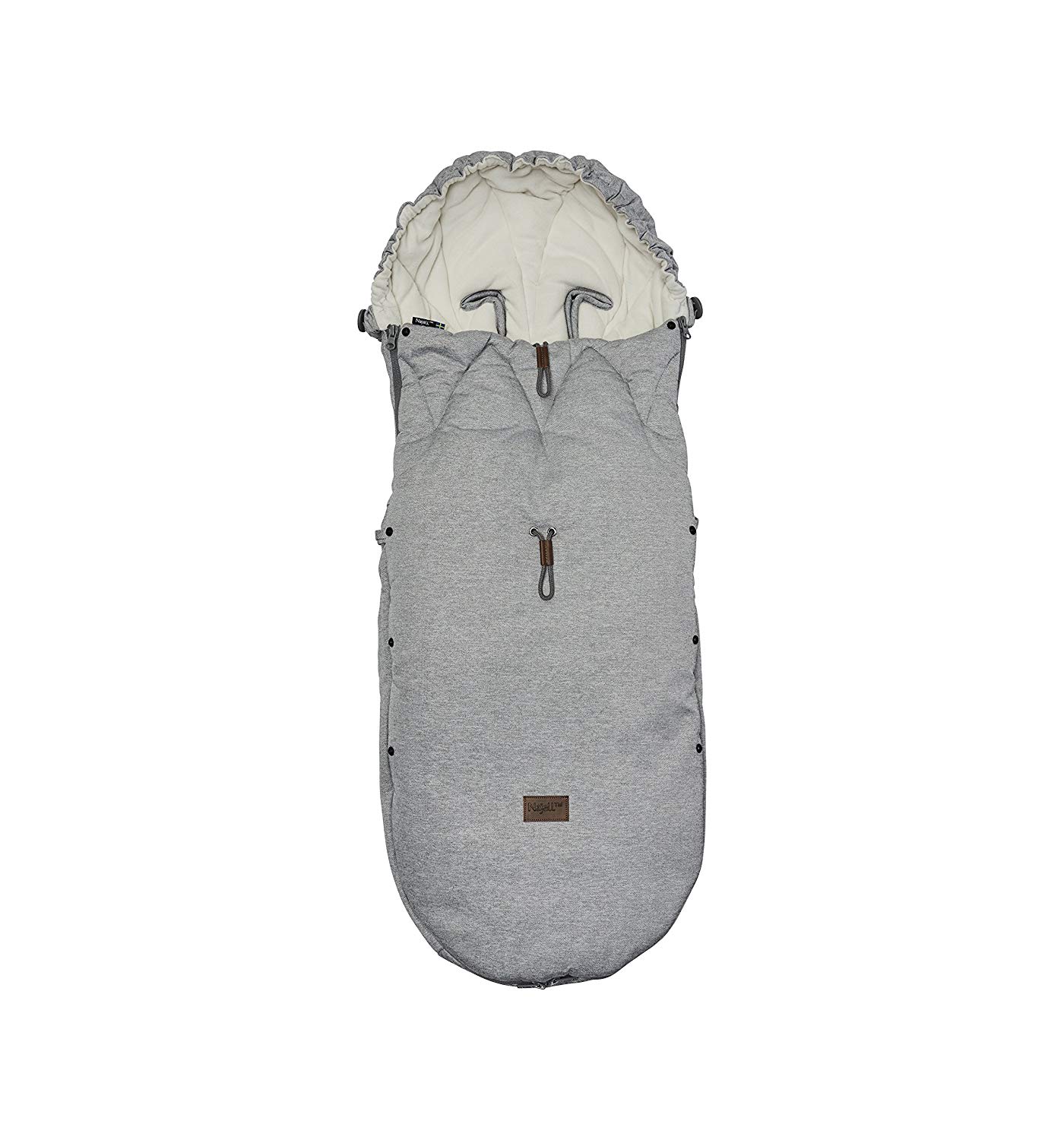 Najell 17249 Foot Muff Winter Cover for Sleep Carrier – Morning Grey