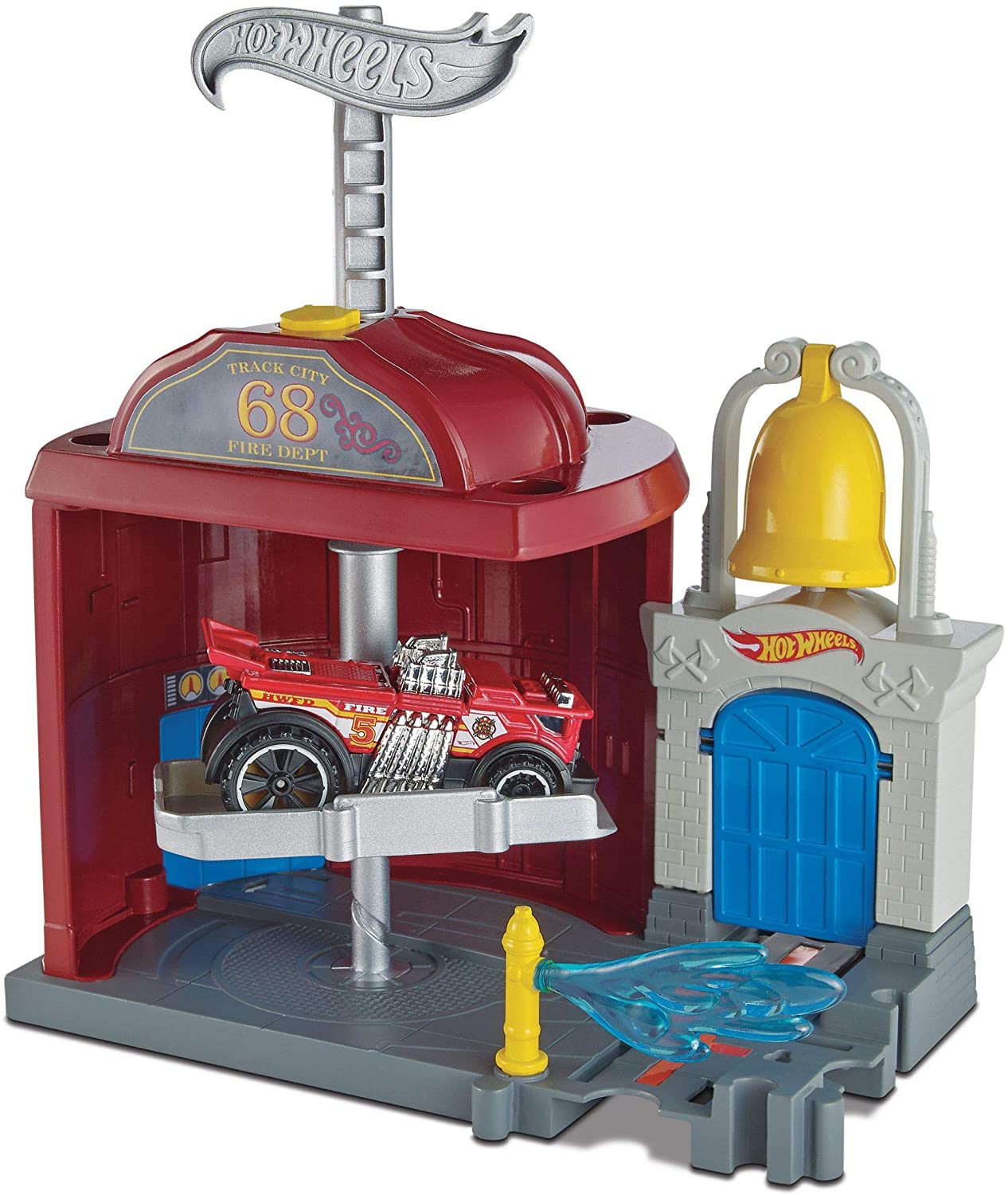 Mattel Hot Wheels Hot Wheels City Playset: Fire Guard Frh29 Set