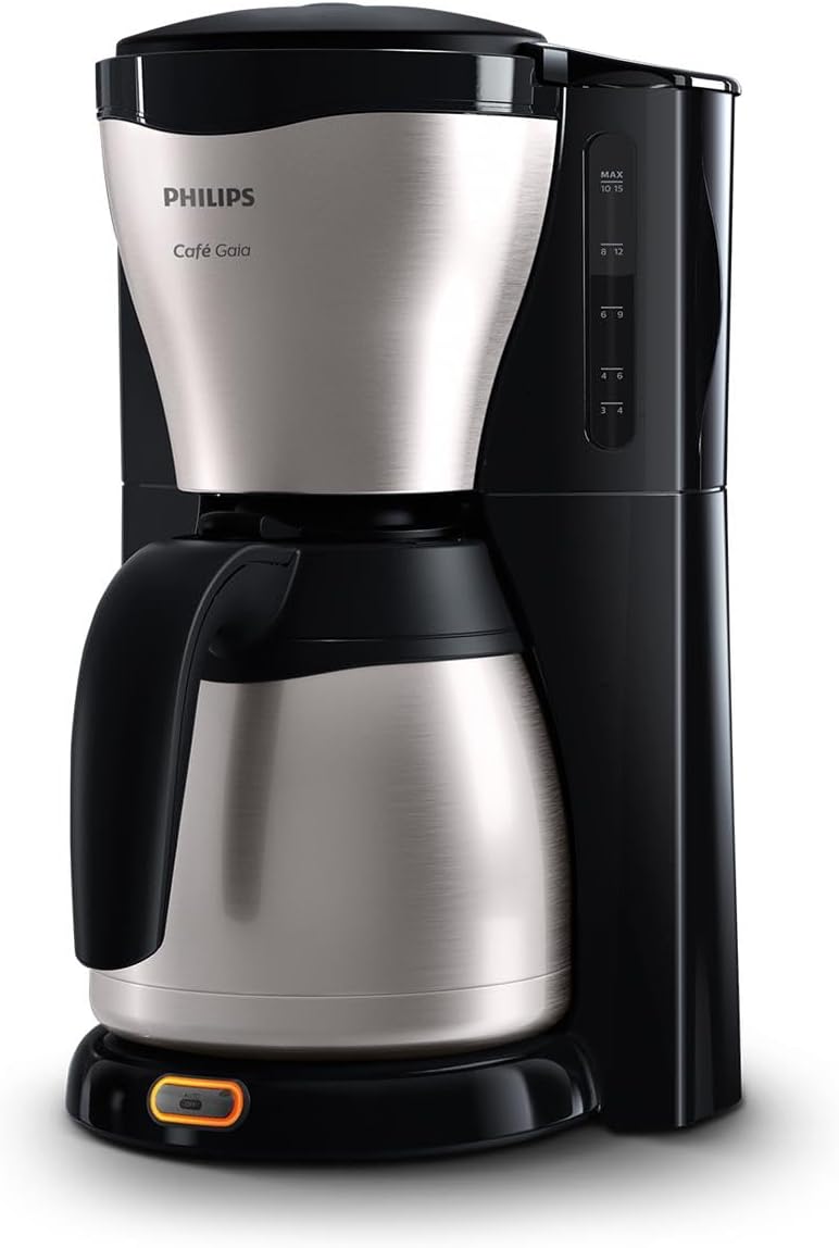 Philips HD7546 / 20 Gaia filter coffee machine with thermo jug, black / metal