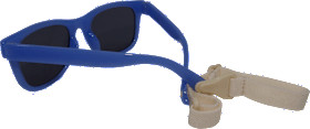 Sunglasses kids dark blue frame with removable headband, 1 piece