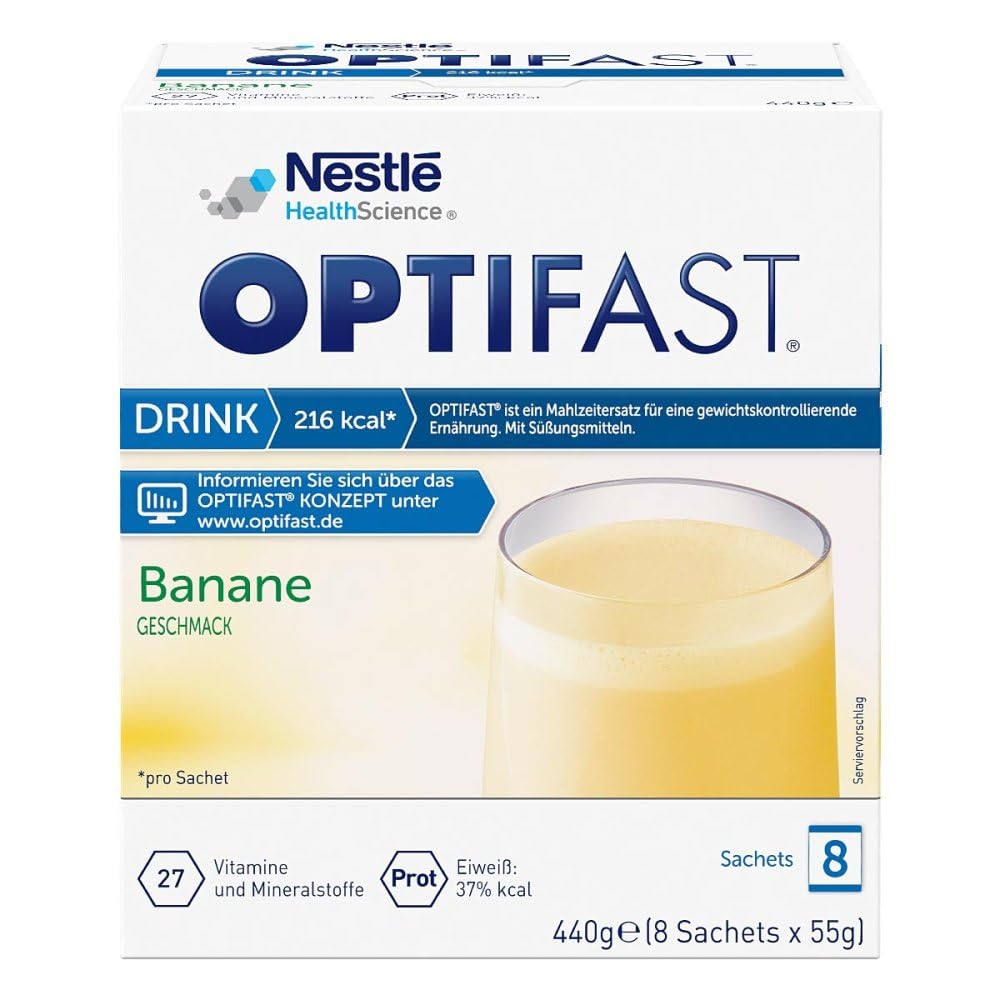 Optifast Drink Banana Powder 8 x 55 g
