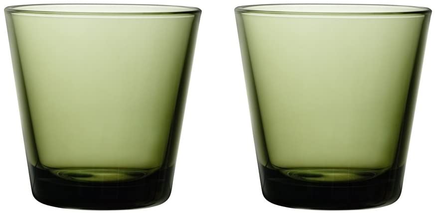 Iittala Kartio Tumbler Glass Moss Green 21 cl