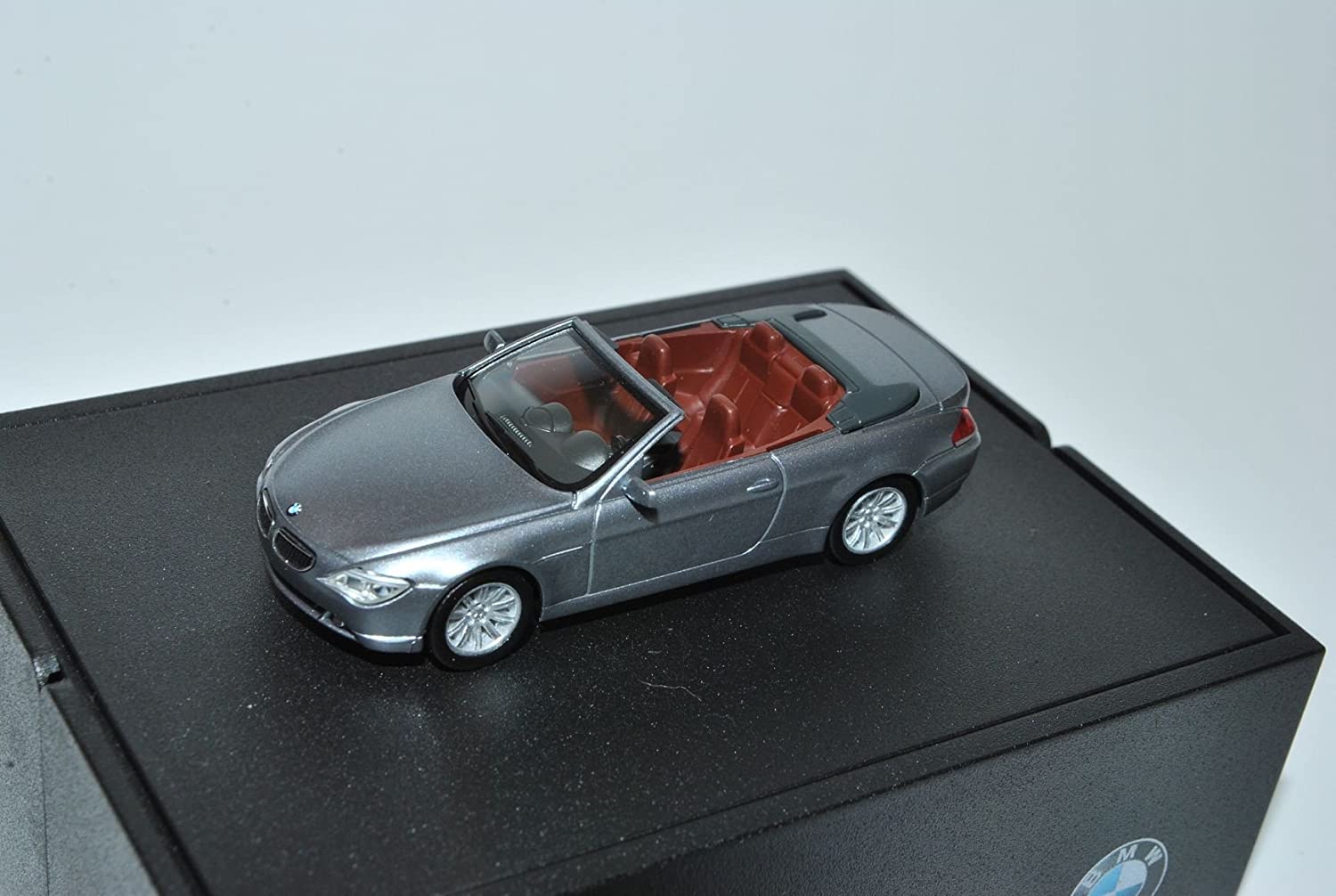 Herpa B-M-W 6 Series E64 Convertible Grey Silver 2003-2010 H0 1/87 Model Ca