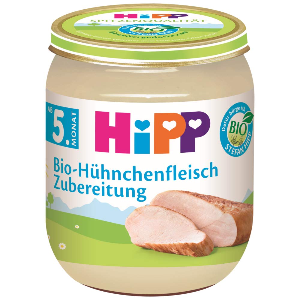 Hipp Bio-Hühnchenfleisch-Zubereitung, 125 g