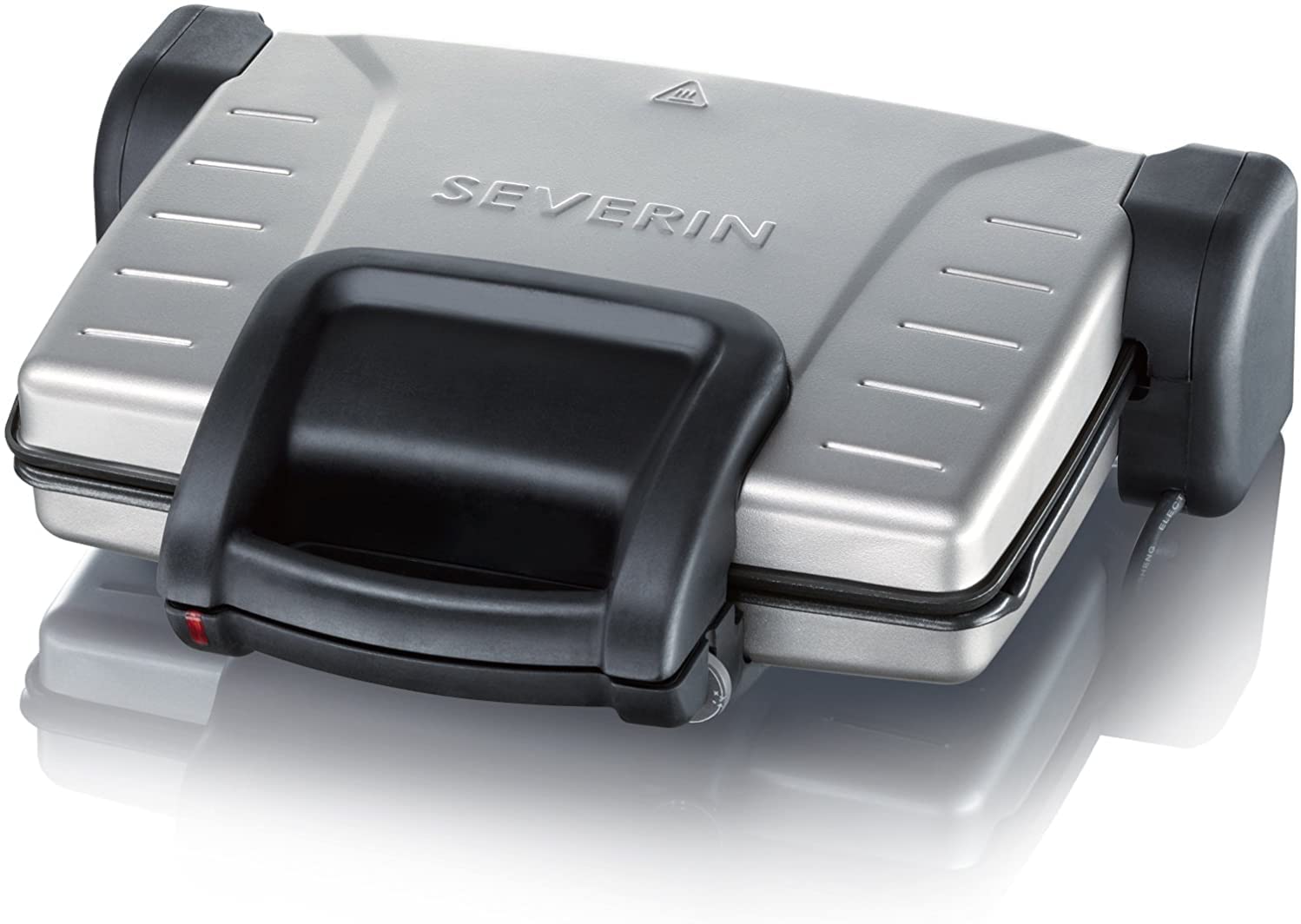SEVERIN KG 2389 Contact Grill (1800 W, for Grilling and Toasting) Silver / Black