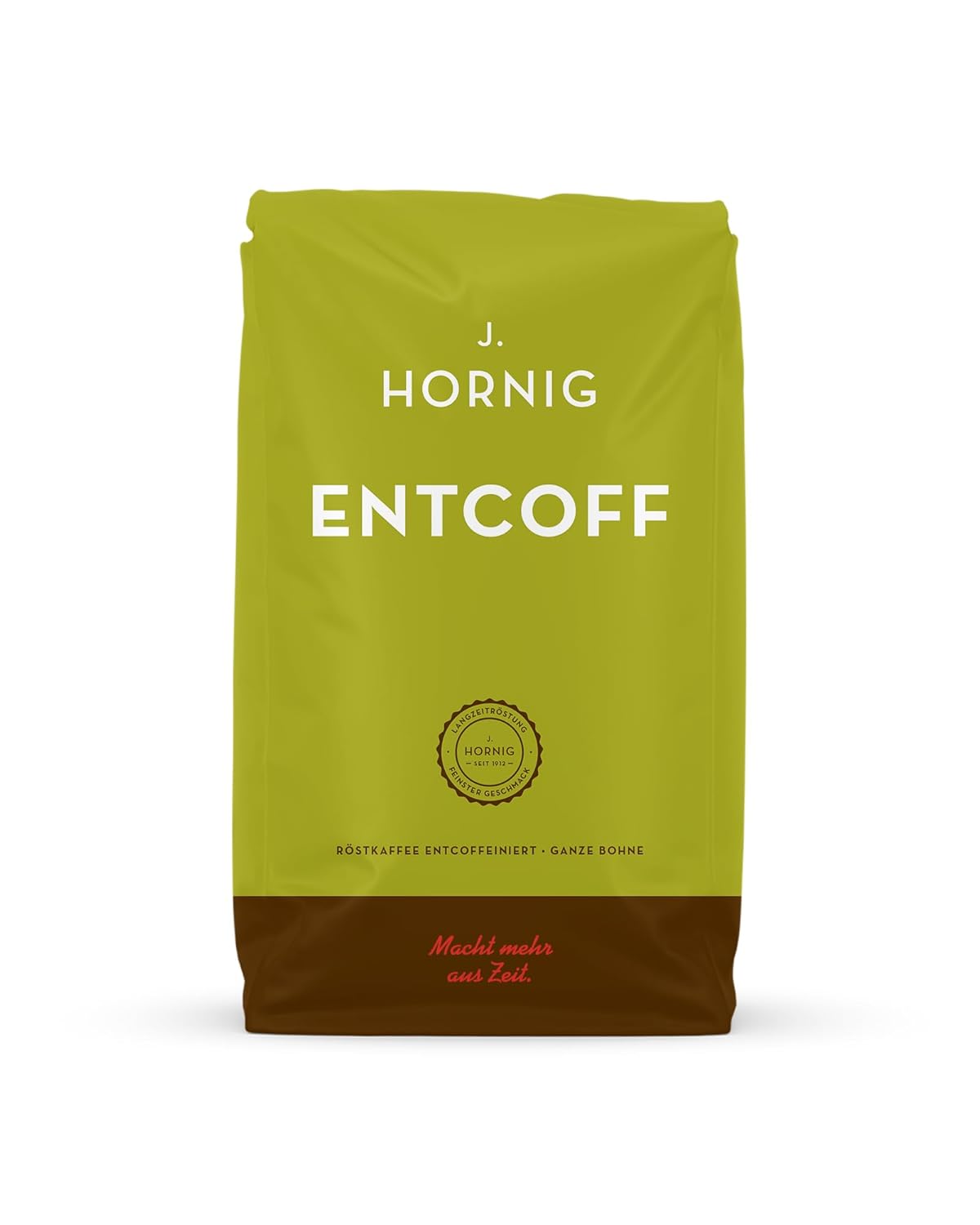 J. Hornig Coffee Beans Decaffeinated, Decaffeinated, 500 g Whole Beans, Decaffeinated Coffee with Mild Flavor, for Fully Automatic Machines, Filter Coffee and Espresso Makers