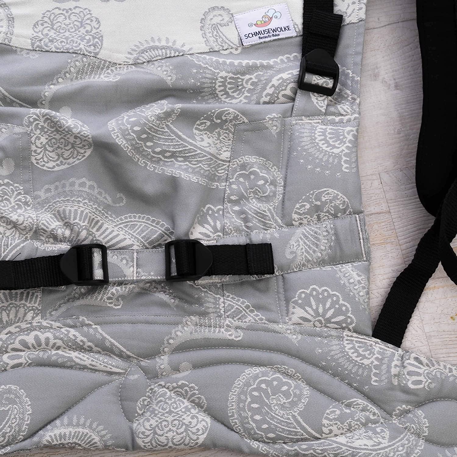 Schmusewolke Baby Carrier for Newborns and Toddlers / for Carrying at Front or Back / Organic Cotton / Full Buckle