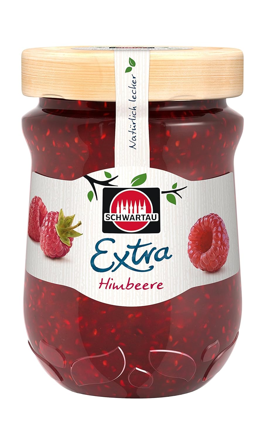 Schwartau Extra Raspberry, Jam, Pack of 8 (8 x 340 g)