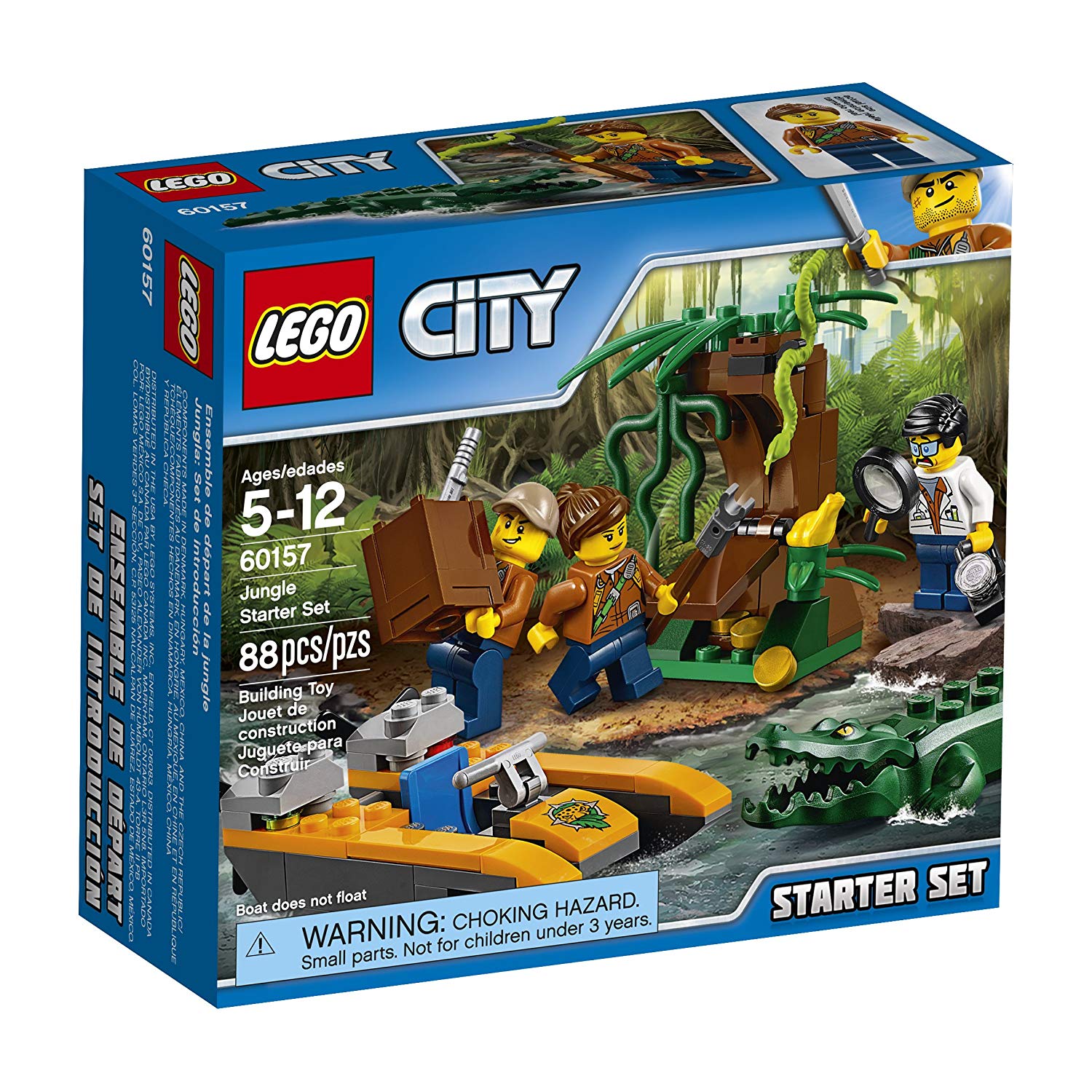 Lego City Jungle Starter Set 60157 Building Kit (88 Pieces)