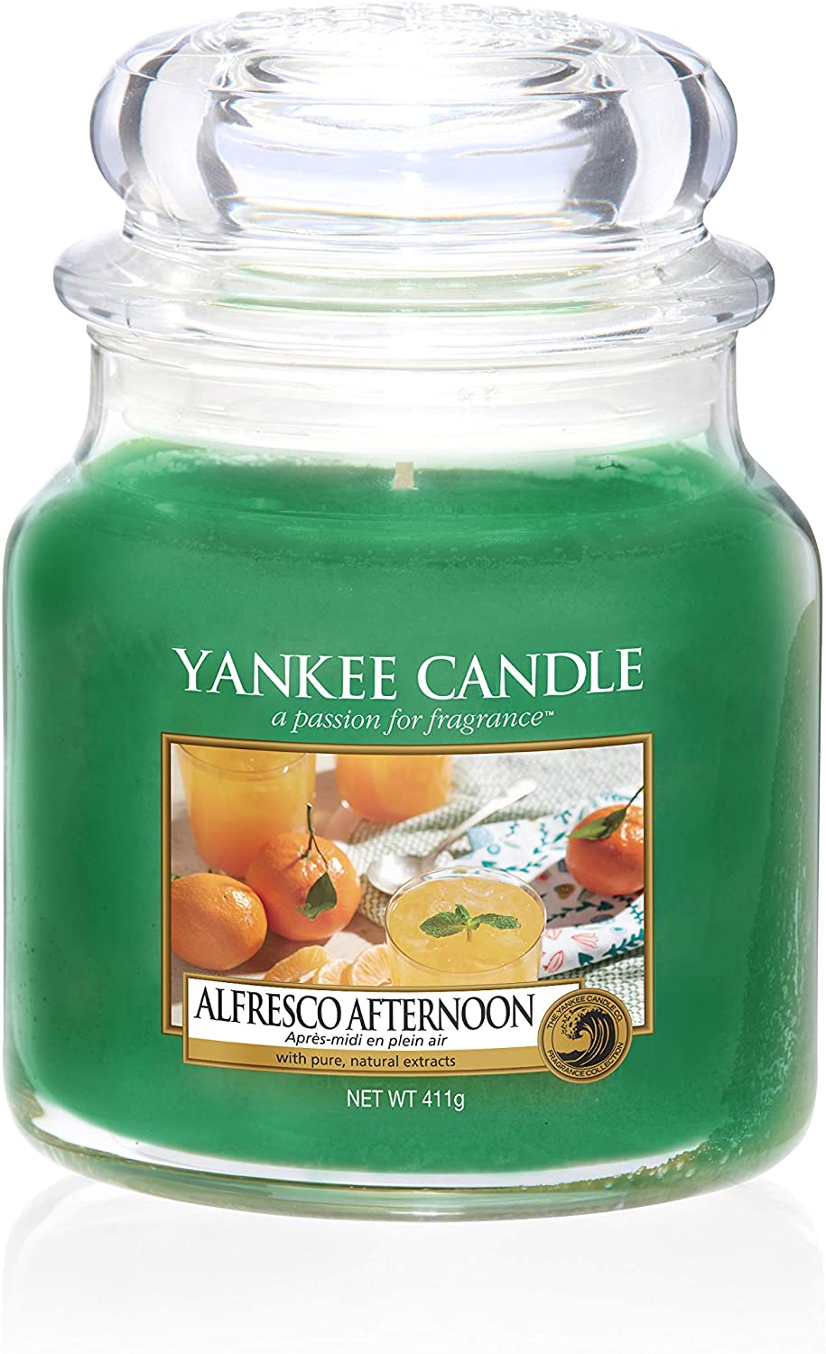 Yankee Candle Alfresco Afternoon Green Medium Jar Candle
