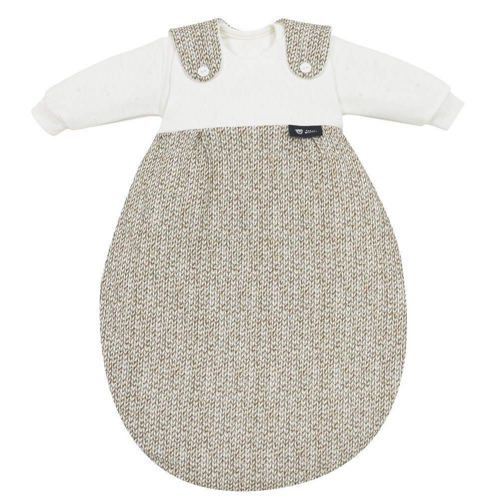 ALVI Baby-Mäxchen Baby Sleeping Bag 3 Pcs. Supersoft Knitted Beige 677 6 Size: 80/86