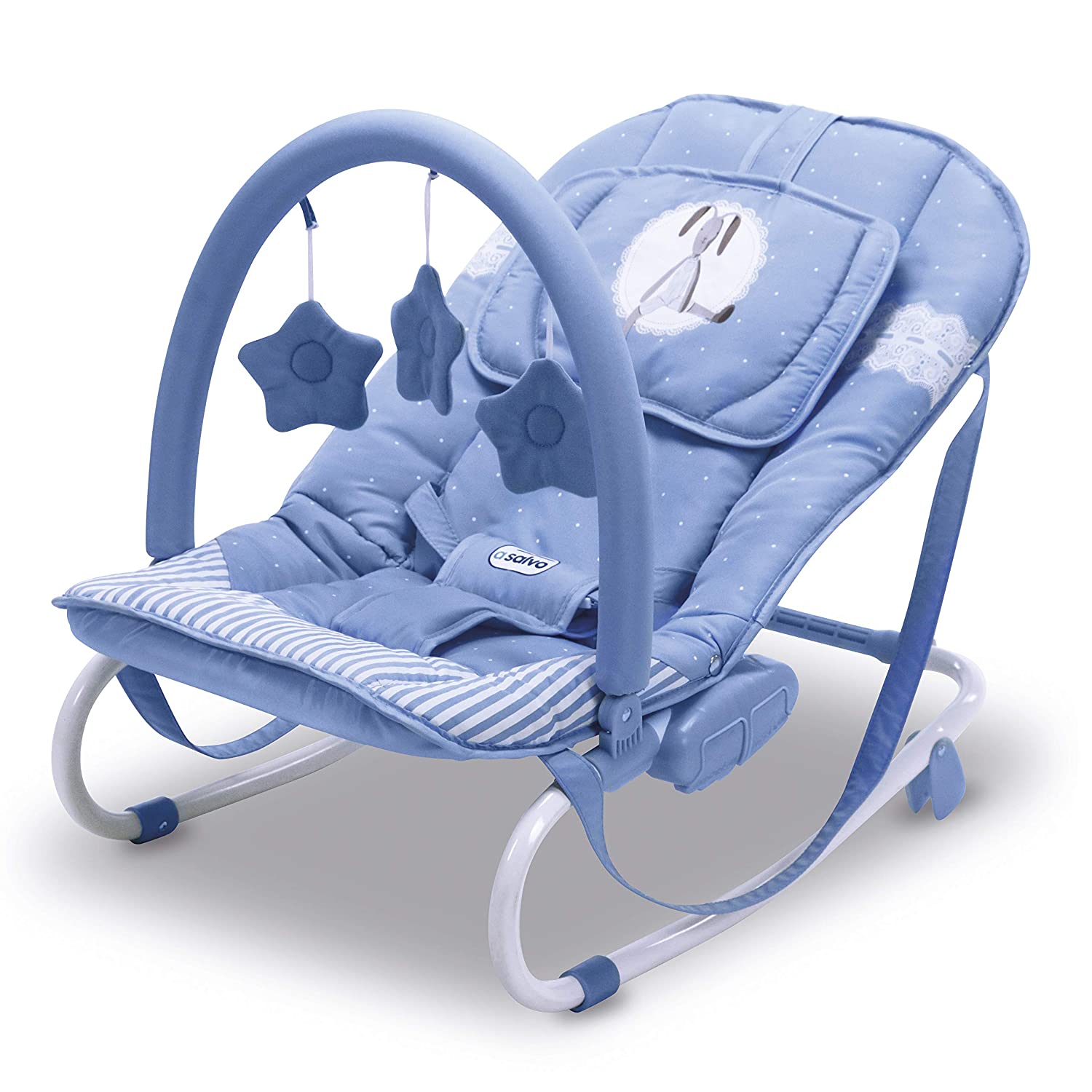 asalvo 16911 Baby Bouncer Relax Rabbit Light Blue