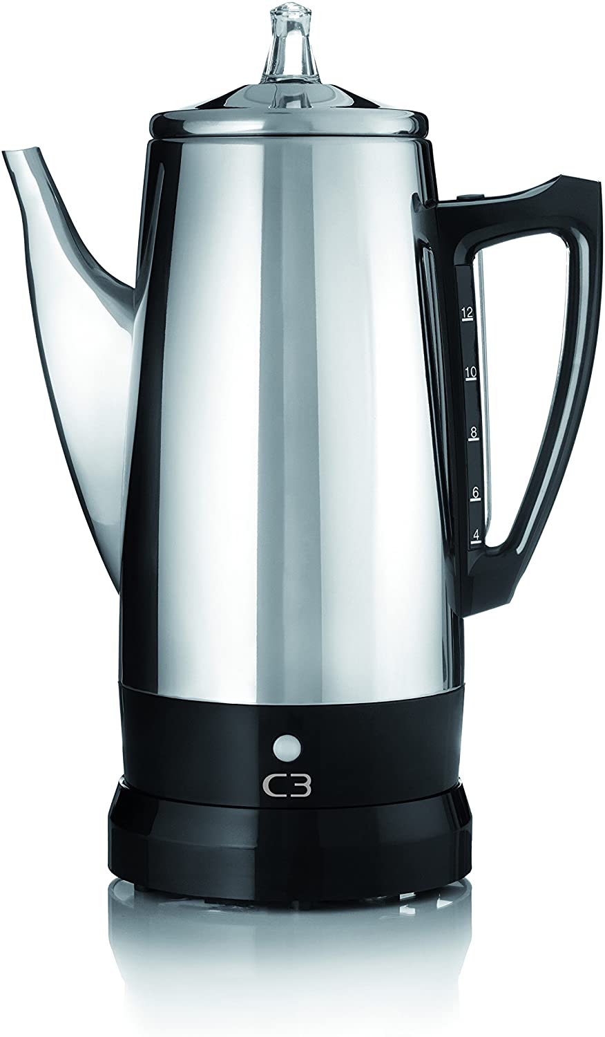 C3 Percolator, stainless steel, silver