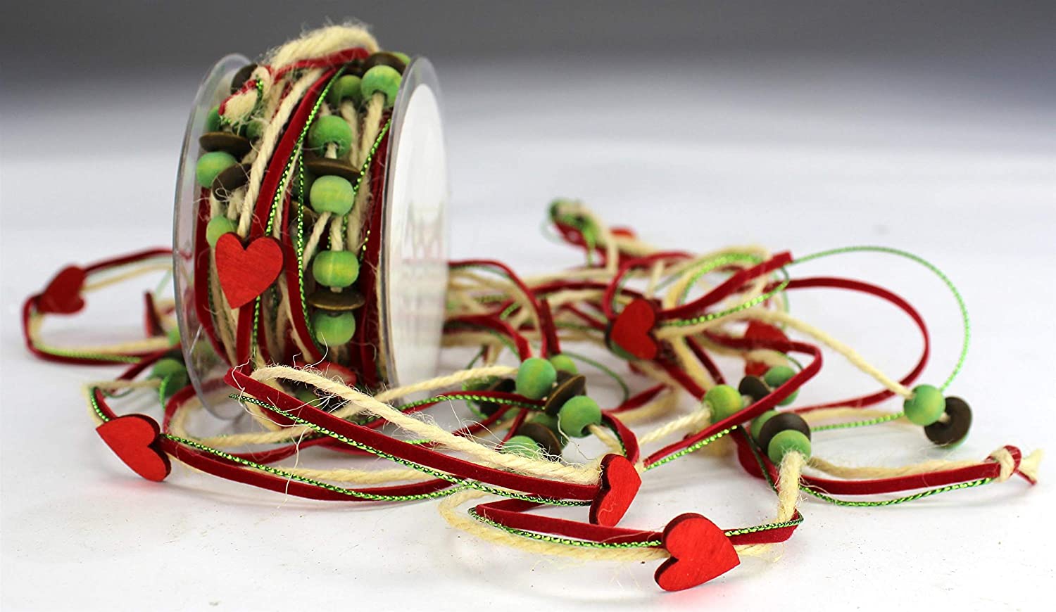 Daro Deko Red Decorative Ribbons 4 Compartments Assorted