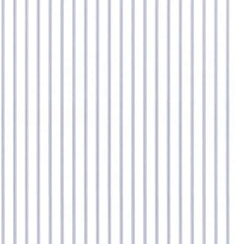galerie-24 Sy33929 Gallery White Narrow Striped Wallpaper Blue Stripes 2