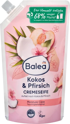 Balea cream soap peach & coconut NF, 500 ml