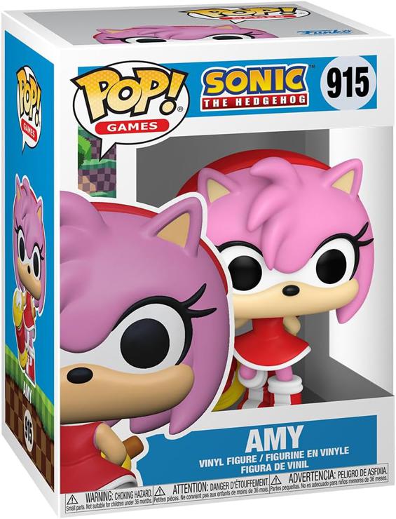 Funko POP! Games: Sonic - Amy Rose - Sonic The Hedgehog - Vinyl Collectible Figure - Gift Idea - Official Merchandise - Toys for Children and Adults - Video Games Fans - Model Figure for Collectors
