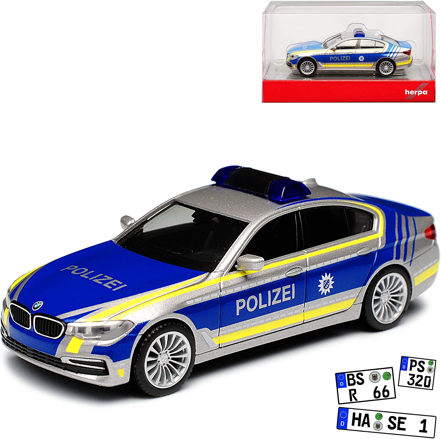 B-M-W 5 Series G30 Limousine Police Munich Pilot Vehicle From 2017 H0 1/87 
