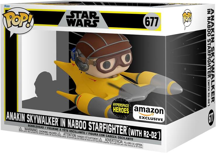 Funko POP! Ride Deluxe: SW - Anakin In N. STRFTR - Star Wars - Amazon Exclusive - Vinyl Collectible Figure - Gift Idea - Official Merchandise - Toys For Children And Adults - Movies Fans