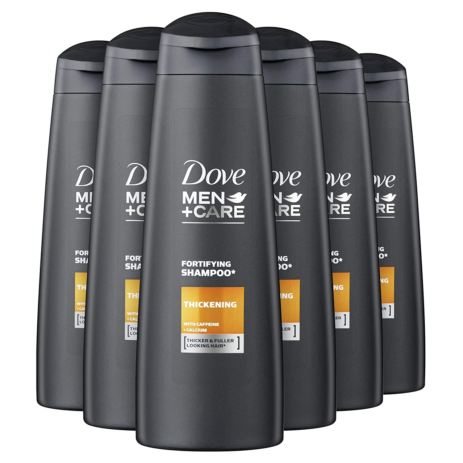 Dove Men + Care Firming shampoo for fine hair Energy Boost dermatologically tested 6-pack (6 x 250 ml)