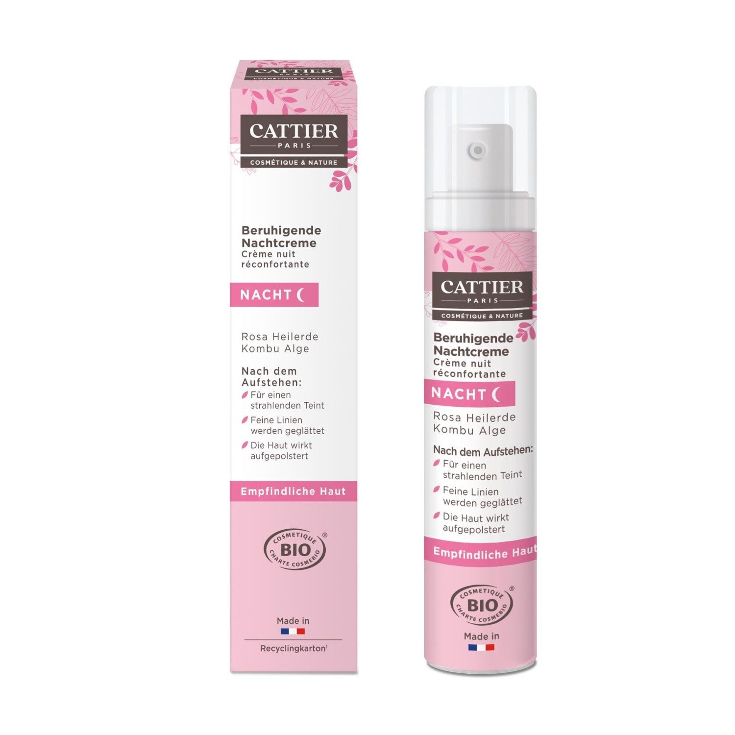 Cattier Pink Healing Clay Night Cream 50ml