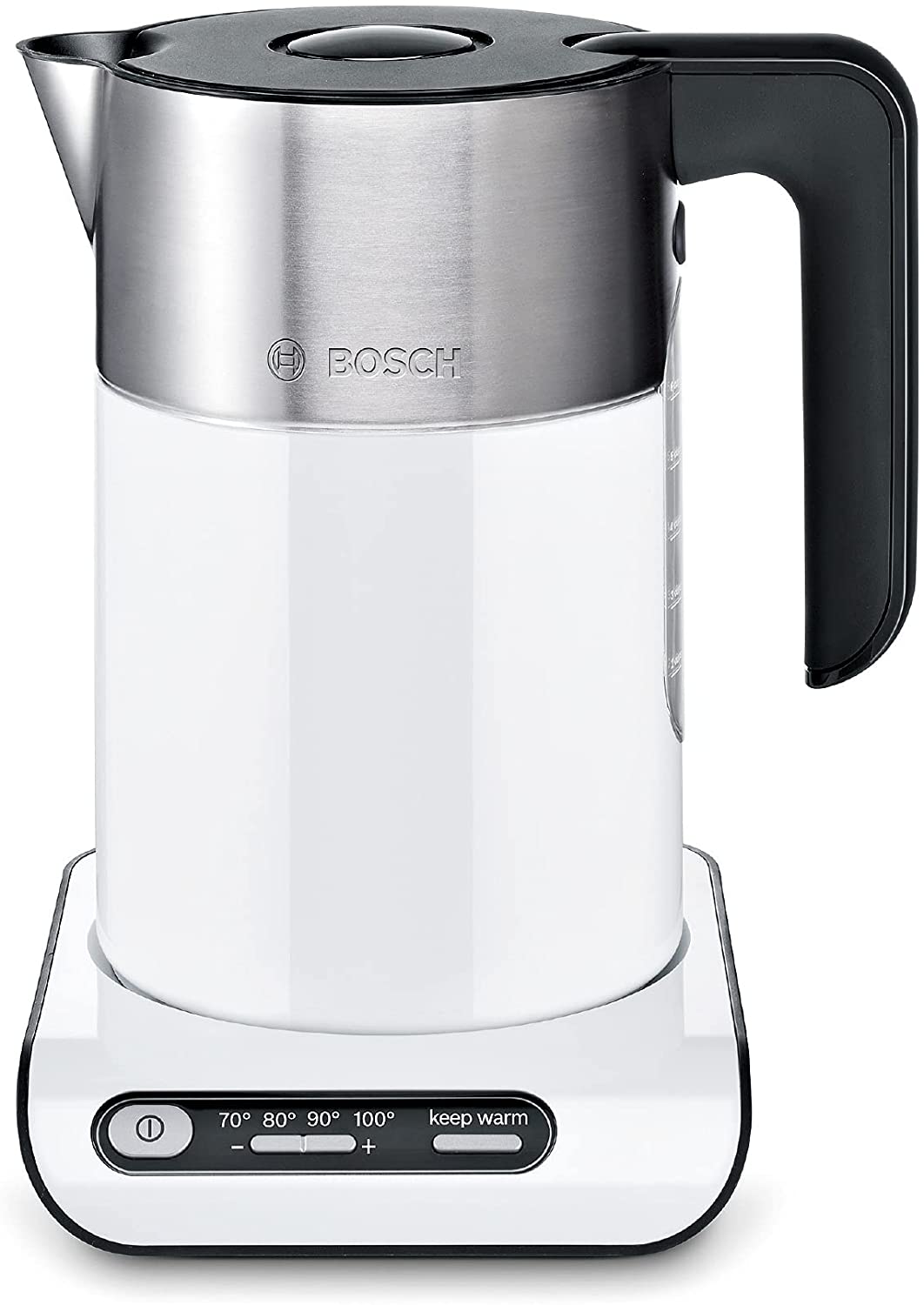 Bosch TWK8611P Styline kettle with stainless steel, 2400 W, 1.5 litre, black, 1,5 L