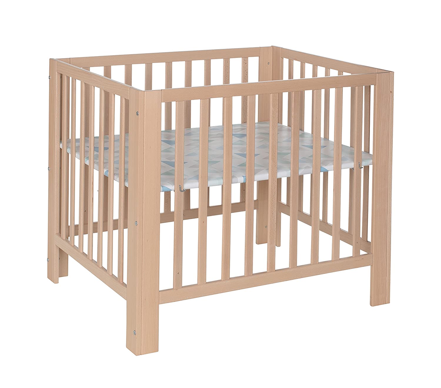Geuther Ole Playpen TÜV-Approved Height-Adjustable Padded Base Prism