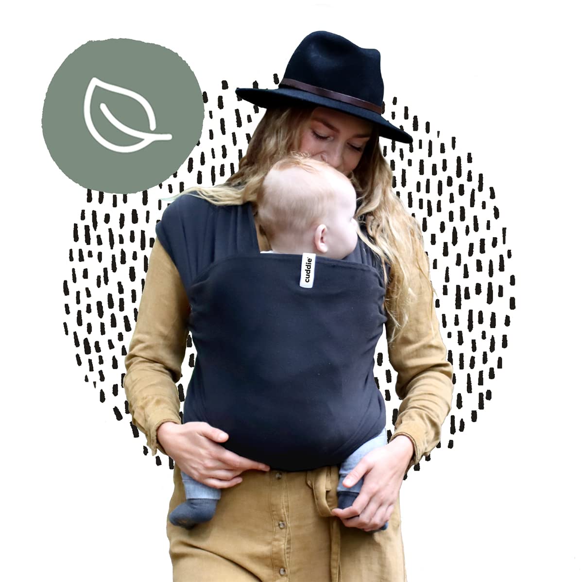 Cuddie Baby Wrap Carrier | Premium Sling for Newborns and Children | All in One Baby Sling | Carrier Sling for Newborns | Adjustable for All Body Types (Sand)
