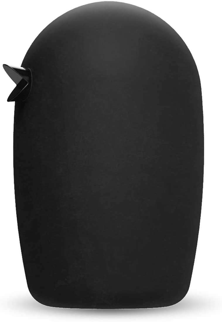 COOEE Design Decorative Figurine Bird Design Black Ceramic with Soft-Touch Surface Height 8 cm
