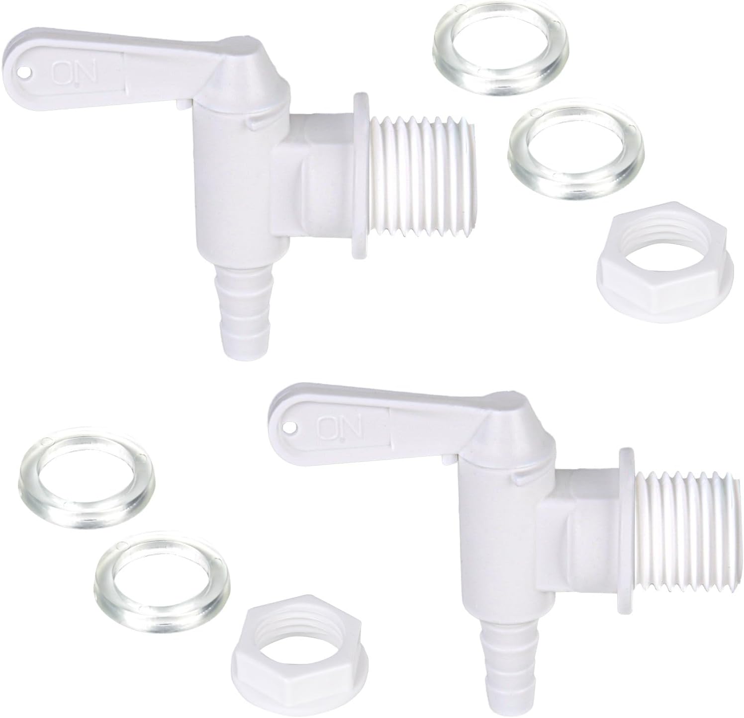 Pack of 2 Filling Taps for Beer Bucket Made of Plastic Tap for Bucket at Home, Tap Barrel Drink Dispenser, Plastic Drink Dispenser Tap, Water Dispenser Replacement Spigot for Beer Barrel