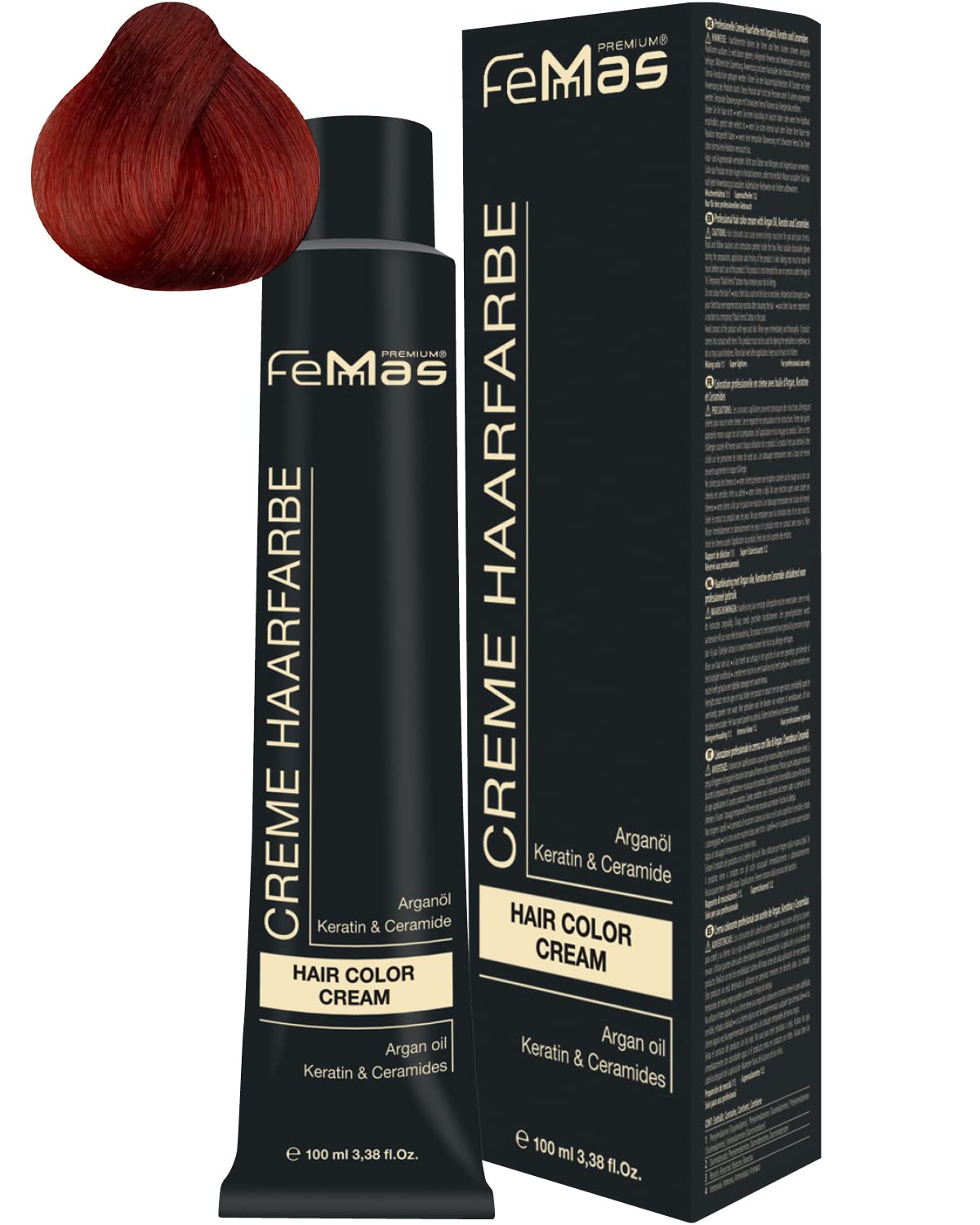 Femmas Hair Colour Cream 100 ml Hair Colour (Medium Blonde Copper Red 7.46), ‎medium 7.46