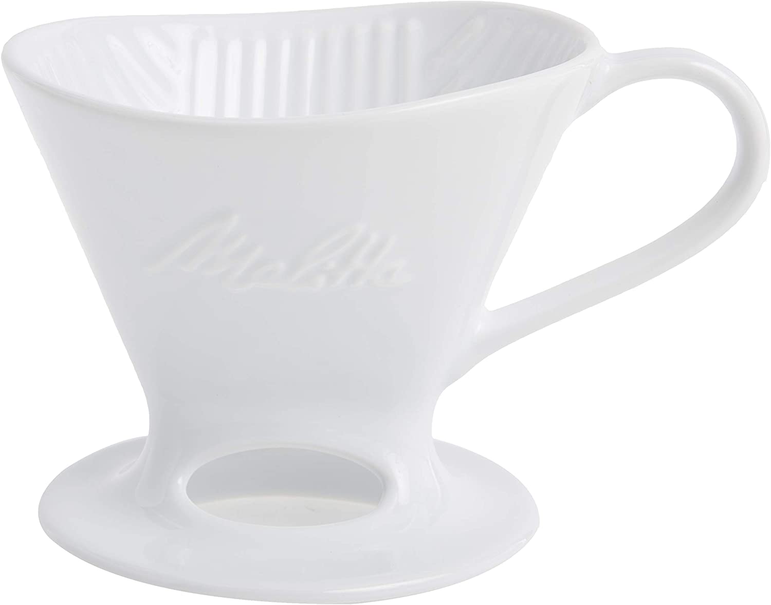 Melitta 1-Cup Porcelain Coffee Maker White Gloss