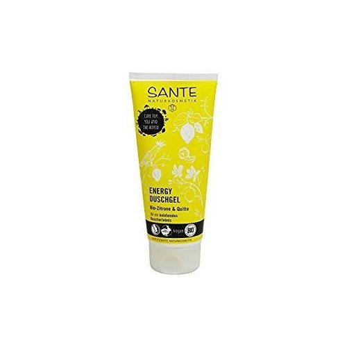 shop bio yumi Sante – Energy Shower Gel With Organic Lemon and Quince – Energising Cleansing, Vegan – For All Skin 200 ml