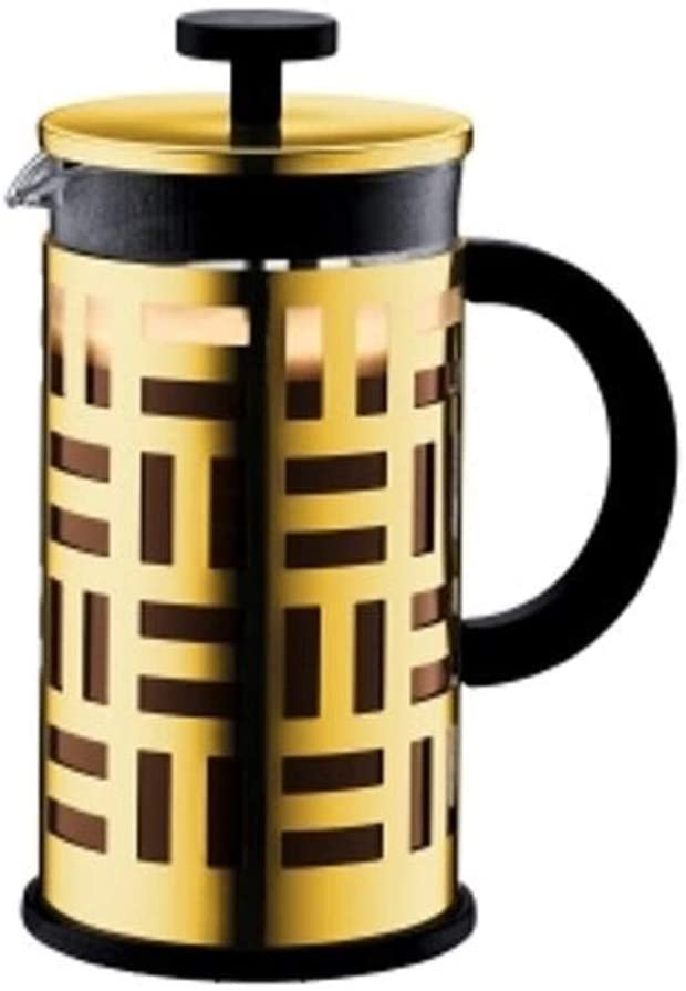Bodum EILEEN Coffee Maker (French Press System, Permanent Filter Stainless Steel, 1.0 Litres) Gold