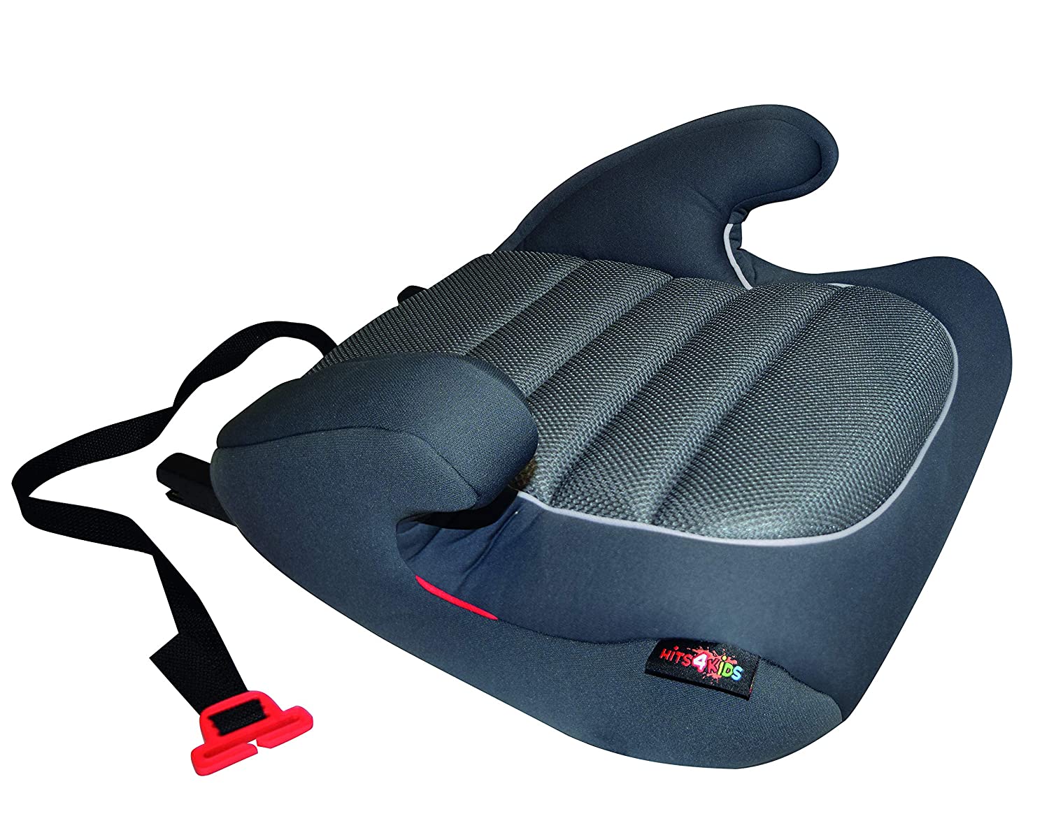 HiTS4KiDS AZKFZ066 Child Booster Seat with ISOFIX and GURTFIX, Car Booster Seat, Child Seat, 15-36 kg, Approx. 3-12 Years, Group 2-3, ECE R44/04 Tested, Grey