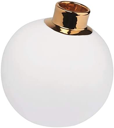 Räder Wintertime Snowball Large Diameter 8 cm Height 8.5 cm White / Gold